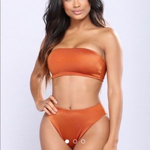 Fashion Nova 2 piece high waisted swim suit
